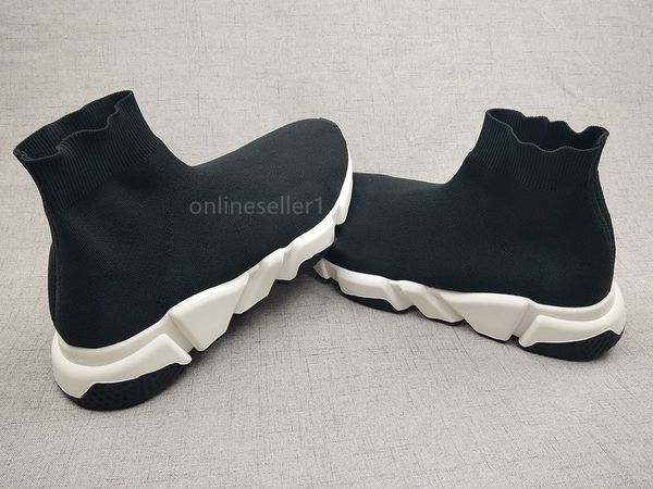 

new sock shoes designer women mens low high white grey triple black red sock casual shoes fast delivery