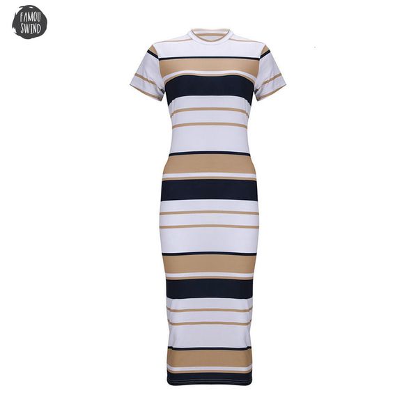 

dress women summer slim bodycon knee length stripe party sheath dress wear club dresses vestidos female py designer clothes, Black;gray