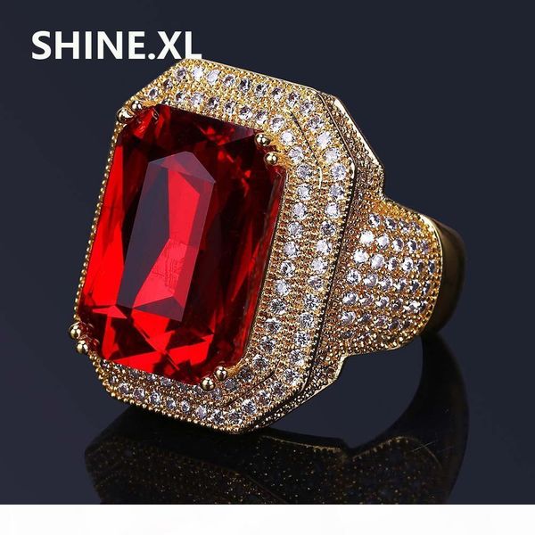 

hip hop new design square cut рубиновое кольцо real позолоченные ювелирные изделия для женщин мода обручальное обручальное кольцо, Silver