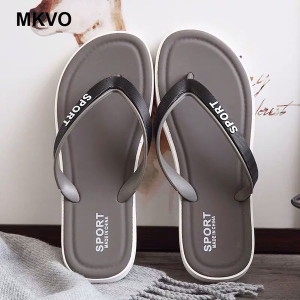 

summer men flip flops bathroom slippers men casual pvc pvc shoes fashion summer beach sandals size 40~45 zapatos hombre, Black