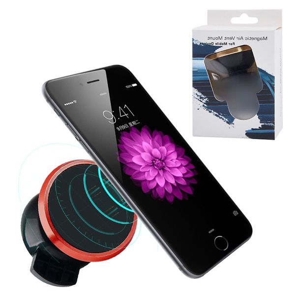 

Car Mount Phone Holder Air Vent Magnetic Car Mount Cell Phone Holders One Step Mounting Reinforced Magnet Easier Safer Driving With Package