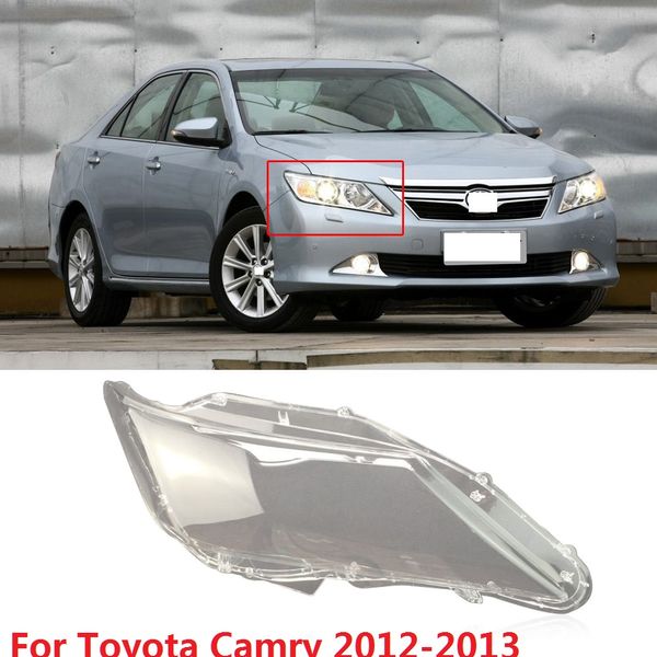 

capqx 1pcs for camry 2012 2013 front headlamp headlight lampcover lampshade waterproof bright lamp shade shell cover cap