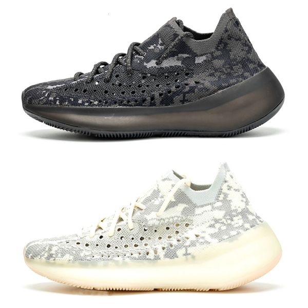 

men women sport running shoes kanye west alien black glow clay beluga black white fashion mens trainers sports sneaker size 36-45