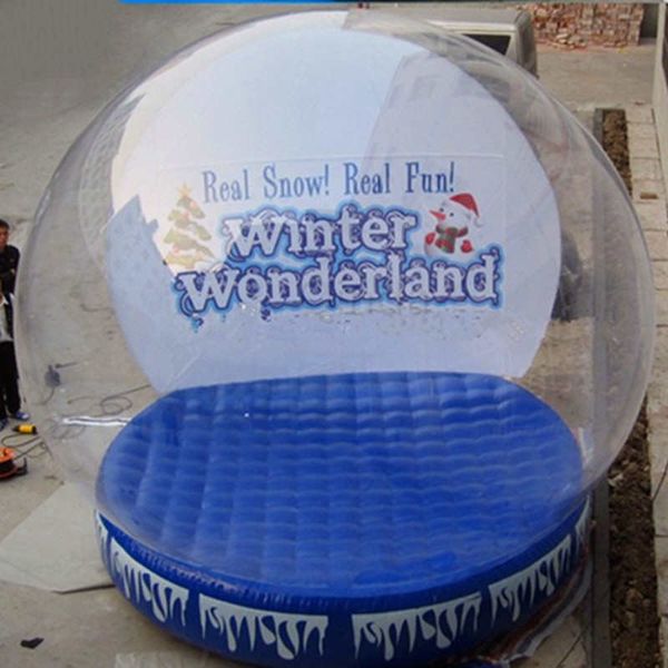 

to door snow globe / inflatable snow globe tent for promotion activities / inflatable bubble tent booth