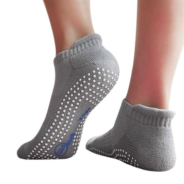 

breathable non slip ankle socks barre yoga pilates socks with grips suitable for women men, Black