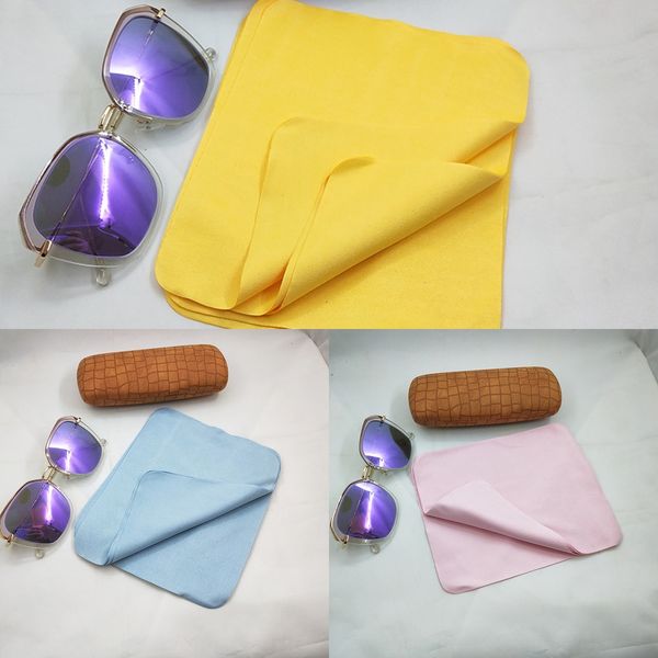 

four-color suede screen cleaning glasses cloth wiping screen lens cleaning cloth glasses accessories