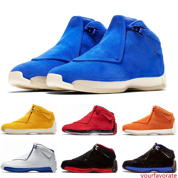 

cool blue yellow orange suede 18s basketball shoes defining moments mens toro red black royal 18 xviii cool grey sports chaussures 41-47