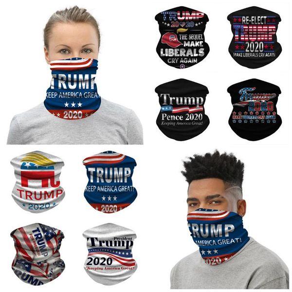 

white face mask trump face mask washable american election printing masks outdoor cycling neck magic cycling scarf bandana designer mask, Black;white