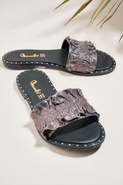 

bambi lead female slippers h0665140536, Black