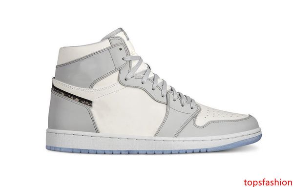 

с og аутентичные новые мужские баскетбольные кроссовки кроссовки 1s серый белый бренд дизайнер спортивная обувь тренеры спортивные кроссовки