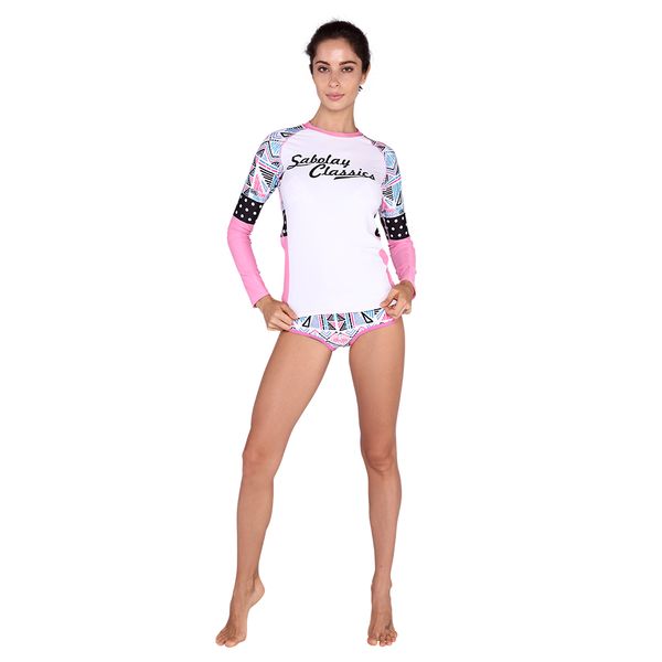 

new summer swimsuits beach 2 piece long sleeve swimwear swimming bathing surfing suit swimsuit women water sports diving vy004