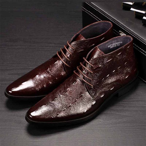 

sipriks luxury genuine leather men's ankle boots crocodile skin pointed toe handmade cowboy riding formal dress shoes for man, Black