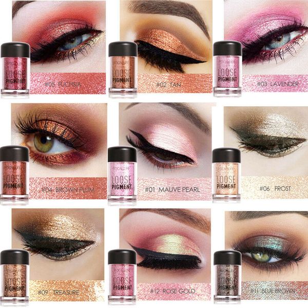 

diamond eyeshadow palette loose pigment waterproof shimmer glitter powder makeup