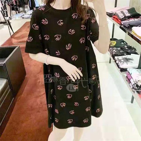 

женская дизайнерская футболка удлинение для леди платье мода стиль вышивка с коротким рукавом дышащие роскошные платья тройники, White