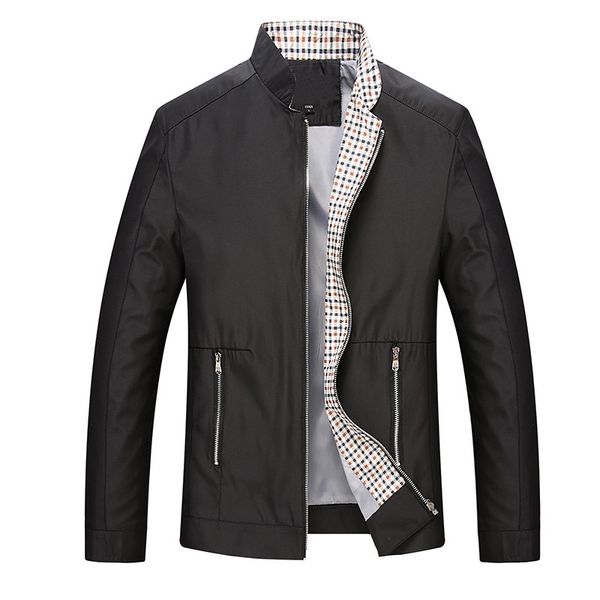 

new 2019 leisure business men jacket zipper coat, Black;brown
