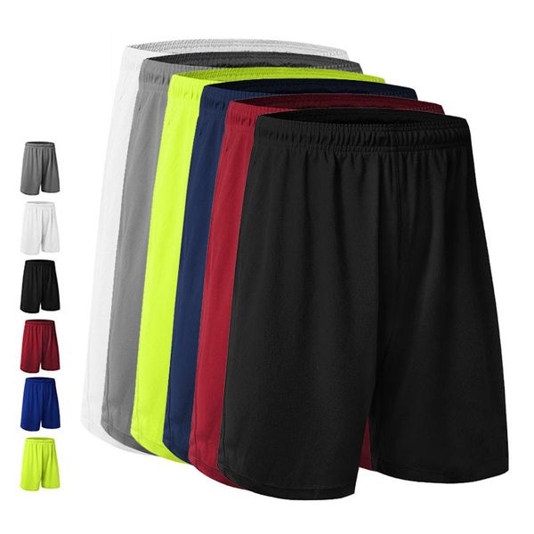 

new men running shorts quick drying elastic waist breathable sports short pants lmh66, Black;blue