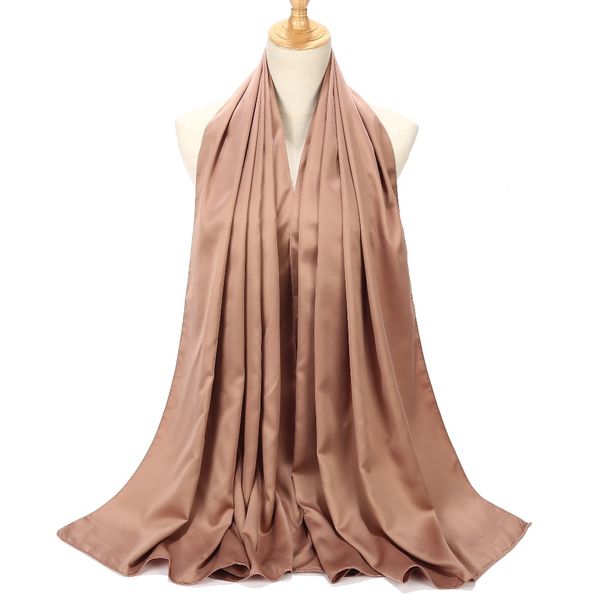 

new fashion smooth scarf shawls chiffon hijab scarf ladies muslim plain wraps headband women long scarves