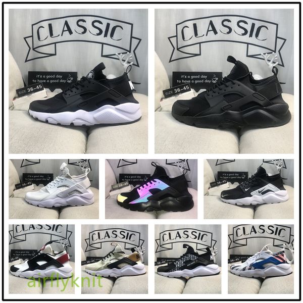 

naheaa good quality men women running shoes trainers triple white outdoor luxury huraches 1.0 4.0 4s designer sneakers size36-45