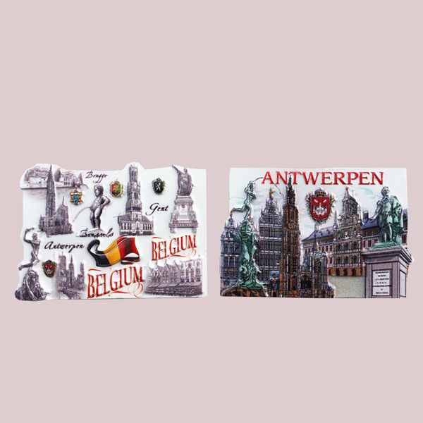 

lychee life belgium fridge magnets antwerpen refrigerator magnetic sticker home decoration travel souvenirs
