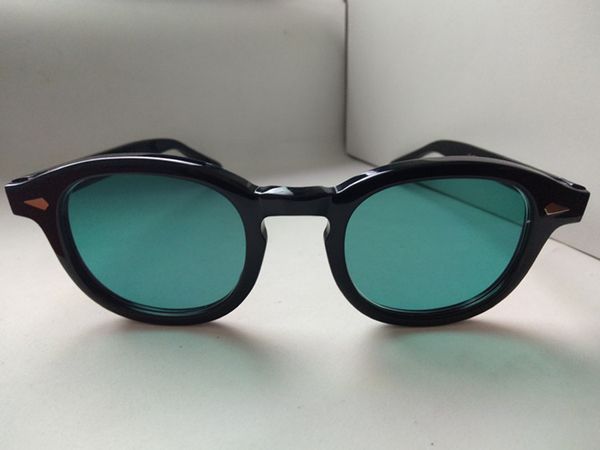 

new lens depp johnny seven-teeth hd uv400 hd lens green l gray light vintage plank sunglasses m s charming temple rtfnb, White;black