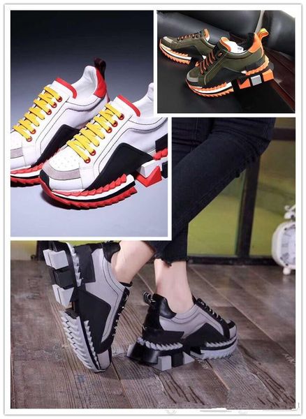 

Super King Sneakers Multicolor Sorrento Designer Sneakers Two-Tone Rubber Sole Men Women Casual Shoes Trainers With Box