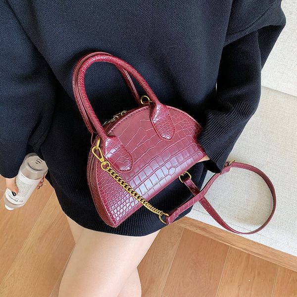 

mododiino камень шаблон shell сумка женщины сумка цепи плечо мини сумка кожа pu crossbody для 2020 lady dnv1361
