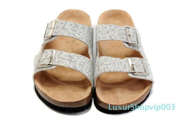 

leather single buckle 2019 leather slip slippers lovers flat leather new fashion joker flat indoor and outdoor slippers 36 - 45, Black