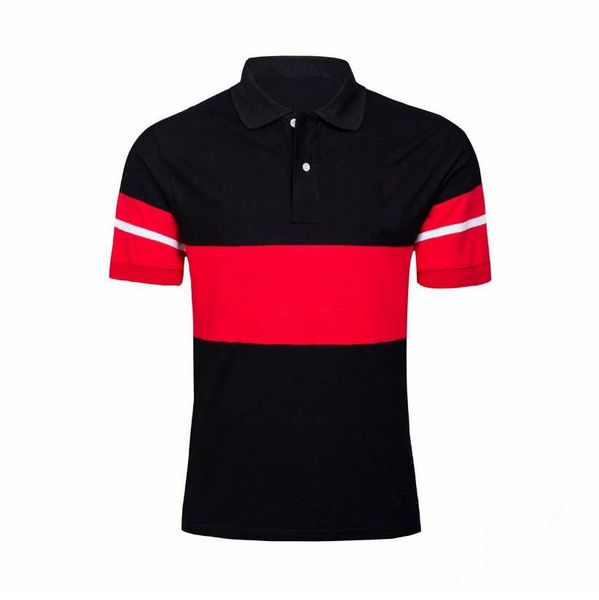 

2020 new pp99127 quality pure cotton polos men solid breathable turn-down collar short sleeve polo shirt men clothing, White;black