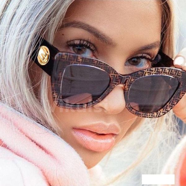 

brand designer square sunglasses women men vintage luxury cat eye sun glasses for female male italy shades uv400 2019 new, White;black