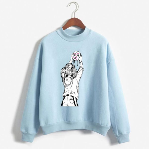 

sally face hoodies women 2019new fans hip hop bts hoodie pink pullover long sleeve kpop sweatshirt womens clothing cartoon print, Black