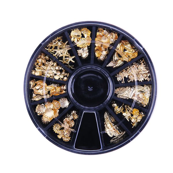 

Diy 3d metal nail art decoration acce orie bead upplie wheel manicure beauty tool hell conch tarfi h de ign