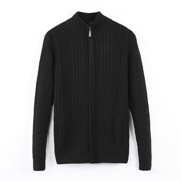

men zipper 100%cotton knitted sweater autumn winter jersey jumper hombre pull homme hiver sweaters, White;black