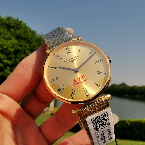 

watch la grande classique 39mm 8215 movement 316 steel band leather, White