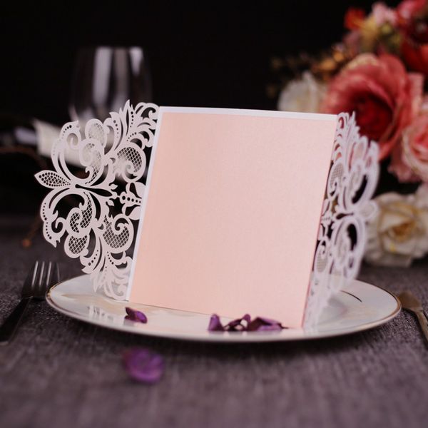 

10 pcs/set romantic card hollow wedding invitation cards cover kit for wedding birthday business shower party decoration new new