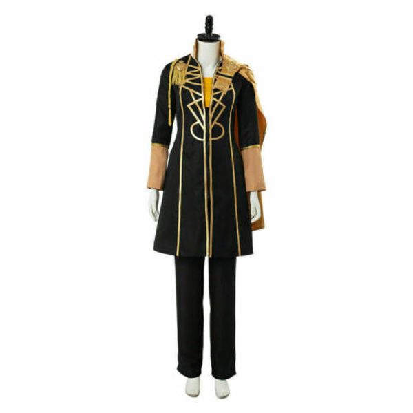 

fire emblem три дома косплей claude фон regan костюм, Black;red