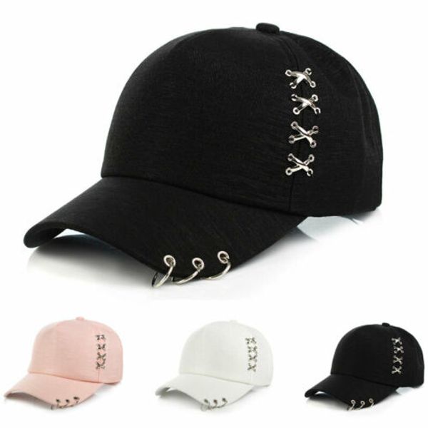 

mens womens baseball cap adjustable snapback sport hip-hop sun hat, Blue;gray