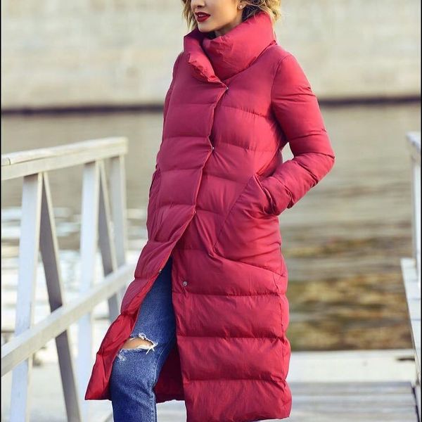

long warm hooded parkas jacket solid female classic snow wear cotton-padded coat clothes, Tan;black