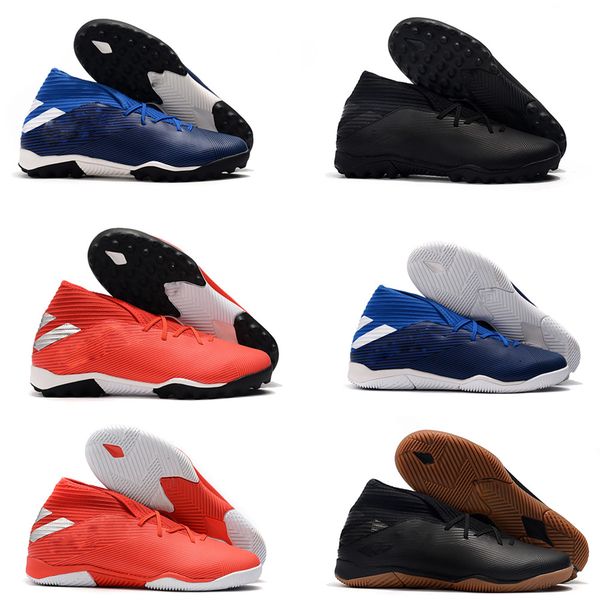 

2019 arrival men nemeziz 19.3 no shoelaces fg tf football shoes messi chaussures indoor soccer cleats shoes fast shipping exquisite