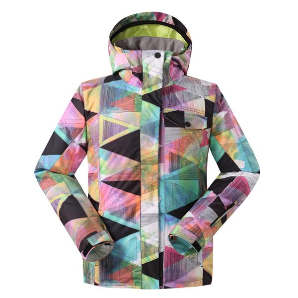 

gsou snow women ski snowboard jacket outdoor female snow coats ladies windproof waterproof colorful skiing