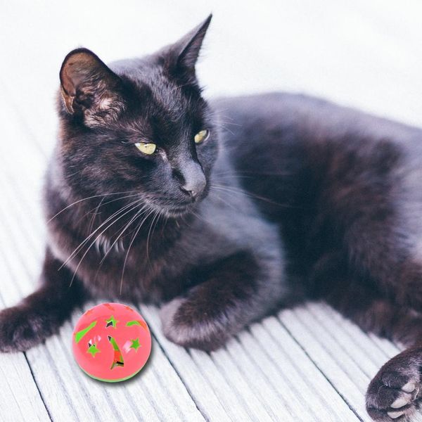 

10 шт pet игрушки красочный pet cat balls котик играть с джингл белл легкого pounce chase rattle игрушка для кота другого cat supplies