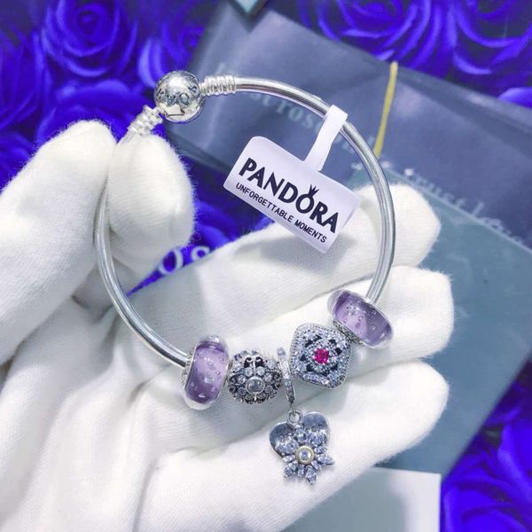 

2019 новый роскошный дизайнер ювелирных изделий Pandora Подвески Пандора браслет стер