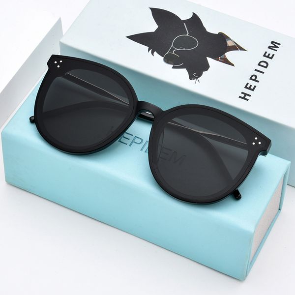 

hepidem 2019 new arrival round sunglasses retro men women gentle brand design sunglasses vintage coating mirrored uv400 jack hi, White;black