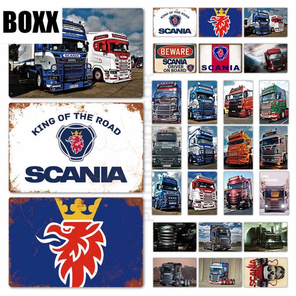 

scania metal sign plaque metal vintage tin sign metal poster wall decor for garage bar pub man cave decorative plate