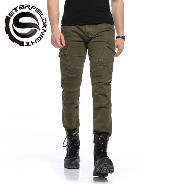 

new sfk model motorcycle jeans motorcross protective jeans men ce kness protector pants skp703, Black;blue