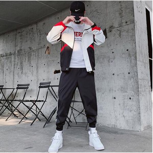 

two piece casual set men's new spring autumn mens designer polyester tracksuits winter sweatsuit hoodies sports suits hh50tz