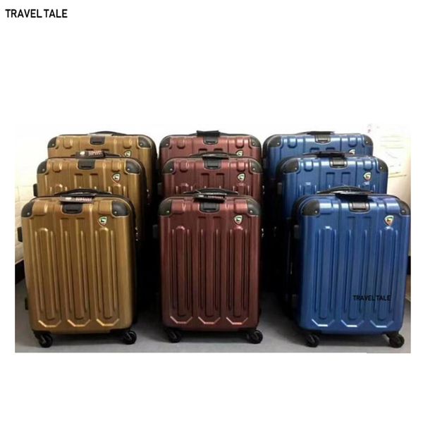 

travel tale 20"24"28" inch abs spinner carry on koffer luggage set 3 pieces trolley bag set travel suitcase