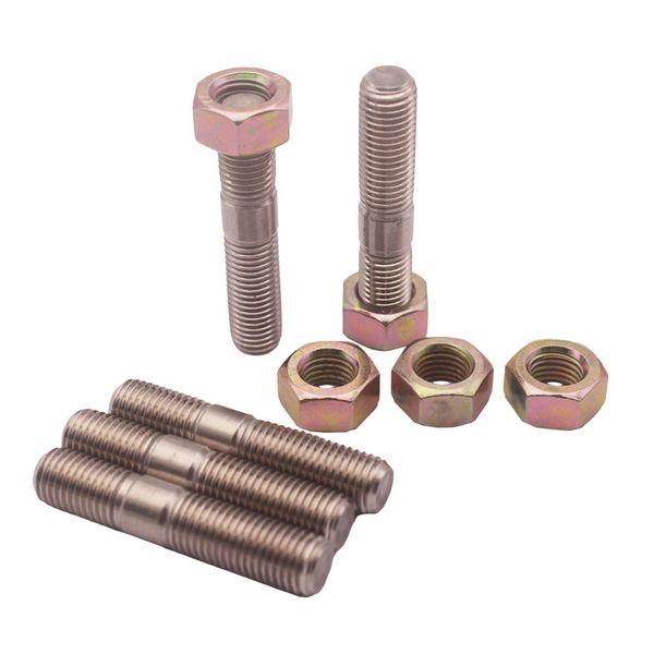 

5 pieces m10x1.25 50mm turbo stud nut kit for mitsubishi dsm 1g evo1~10