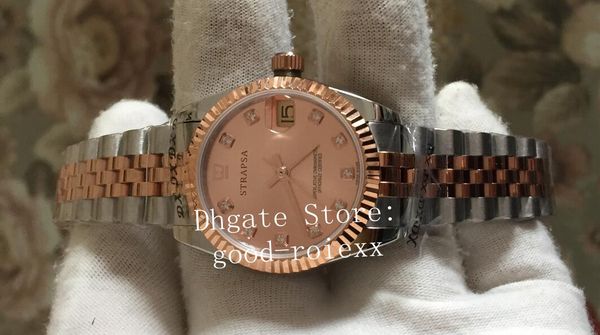 

luxury 31mm women's watch men automatic 2824 jubilee bracelet date 279173 eta rose gold swiss women watches ladies datejust wristwatche, Slivery;brown