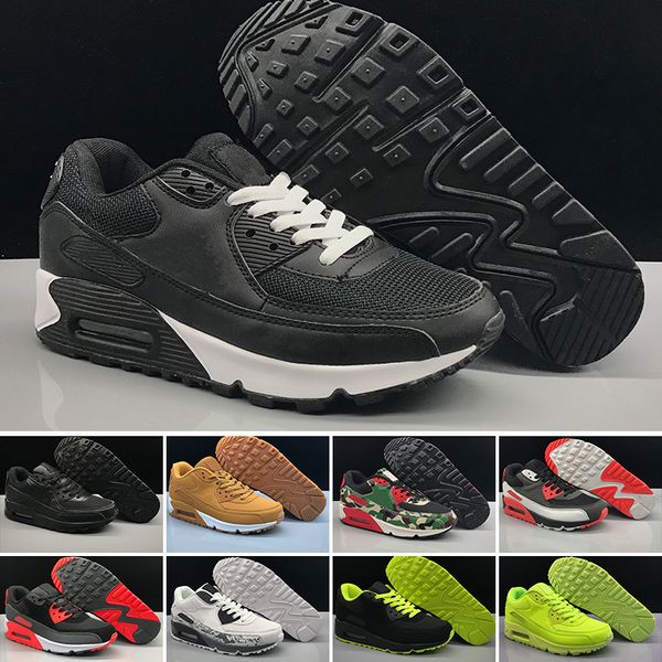 

2019 new men womens shoes classic 90 men and women running shoes sports trainer air cushion surface breathable sports shoes