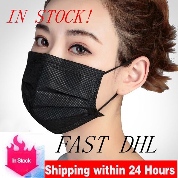 

одноразовые 3-слойные защитные черные маски для защиты лица anti pm2. 5 взрослые дети фильтр дизайнер пыли рот маски крышка респиратор маска